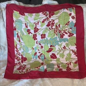 Vintage Burberry 100% silk scarf